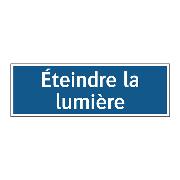 Éteindre la lumière