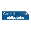 Carte d'identité obligatoire