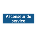 Ascenseur de service