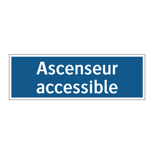 Ascenseur accessible