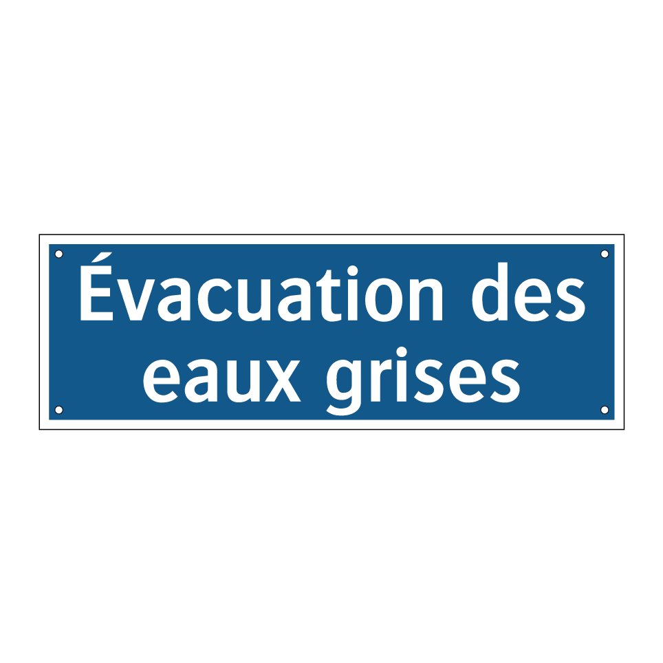 Évacuation des eaux grises