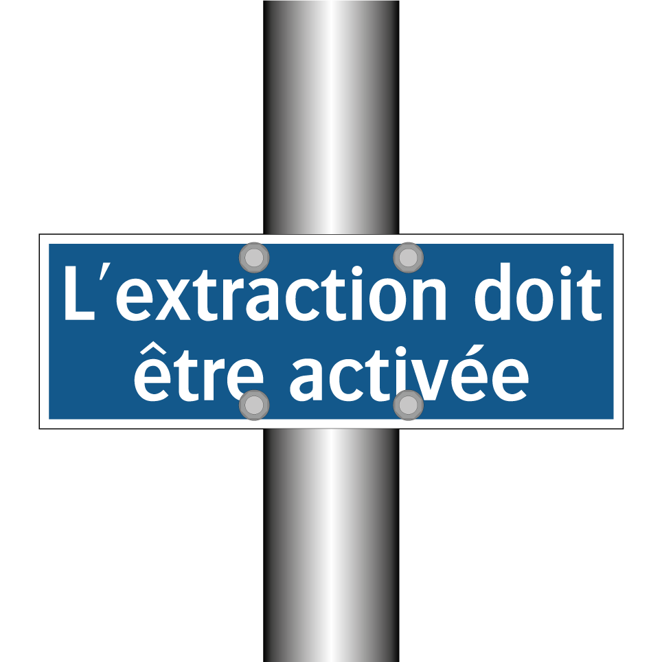 L'extraction doit être activée
