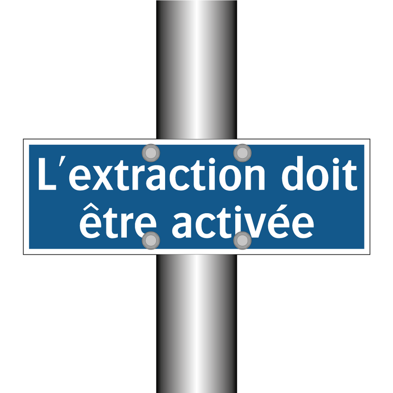 L'extraction doit être activée