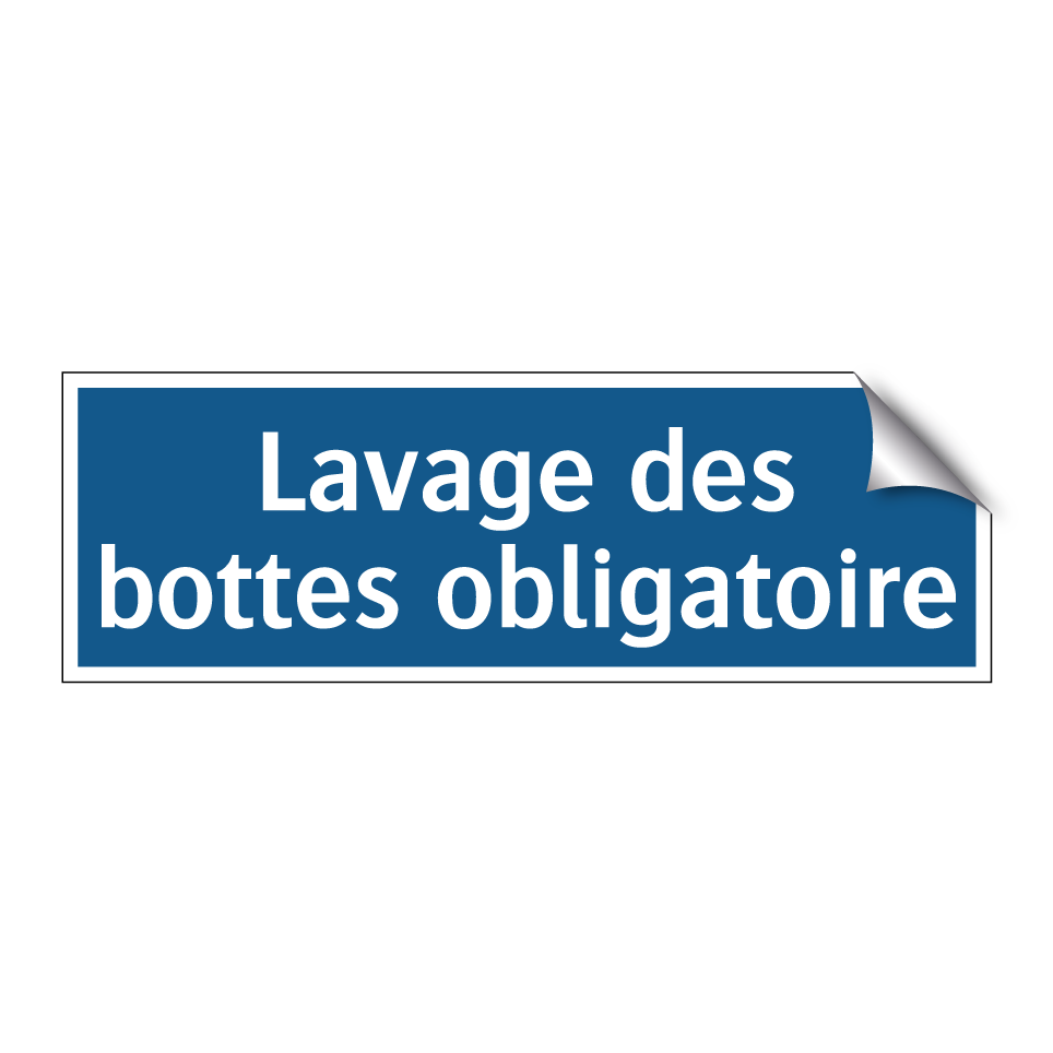 Lavage des bottes obligatoire