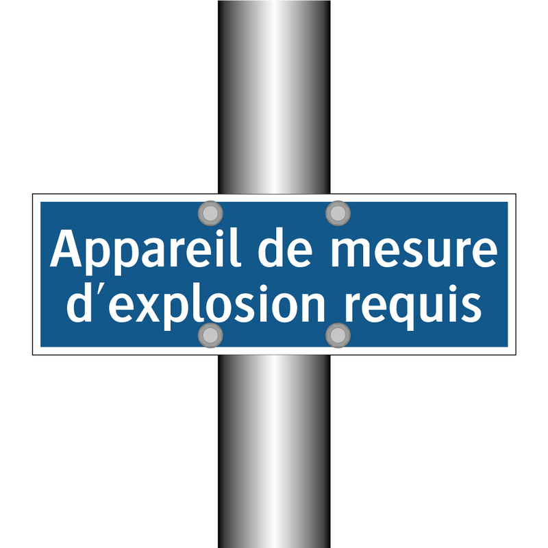 Appareil de mesure d'explosion requis