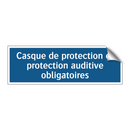 Casque de protection et protection auditive obligatoires