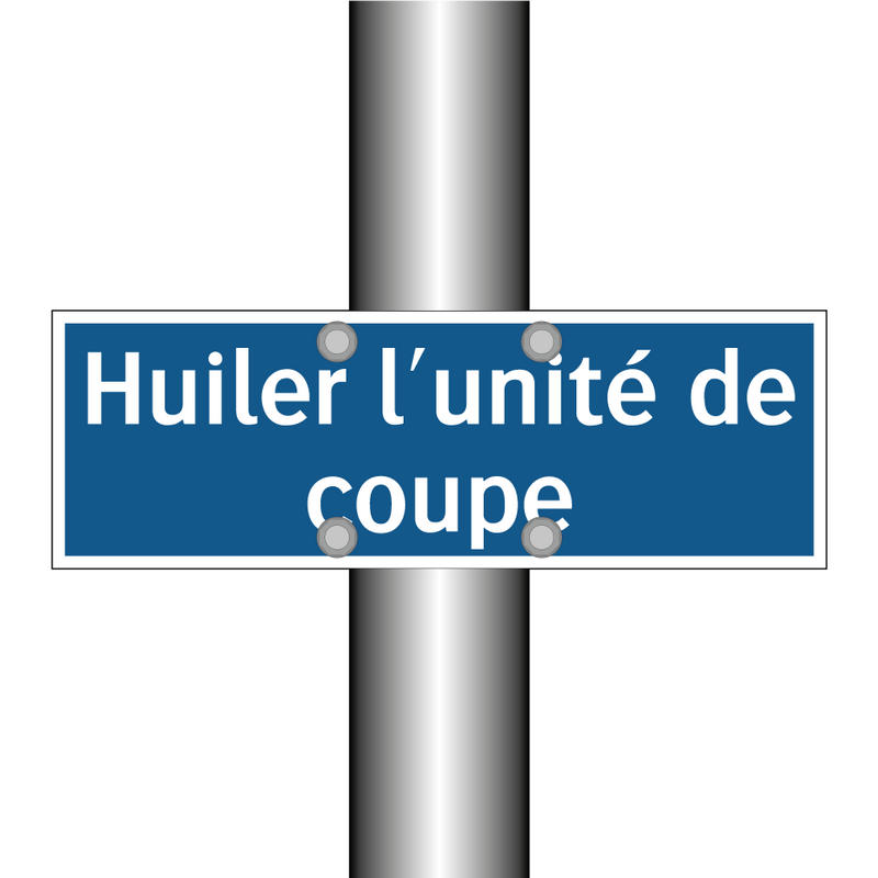 Huiler l'unité de coupe