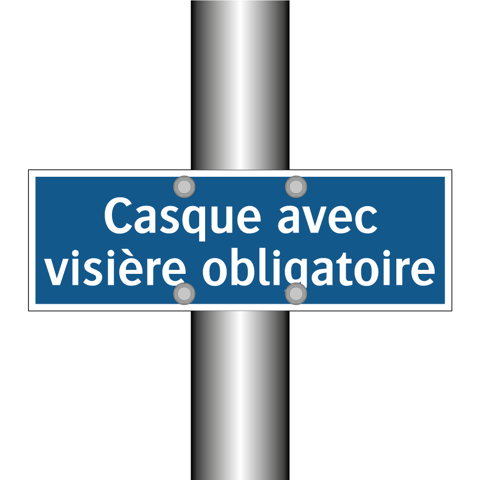 Casque avec visière obligatoire