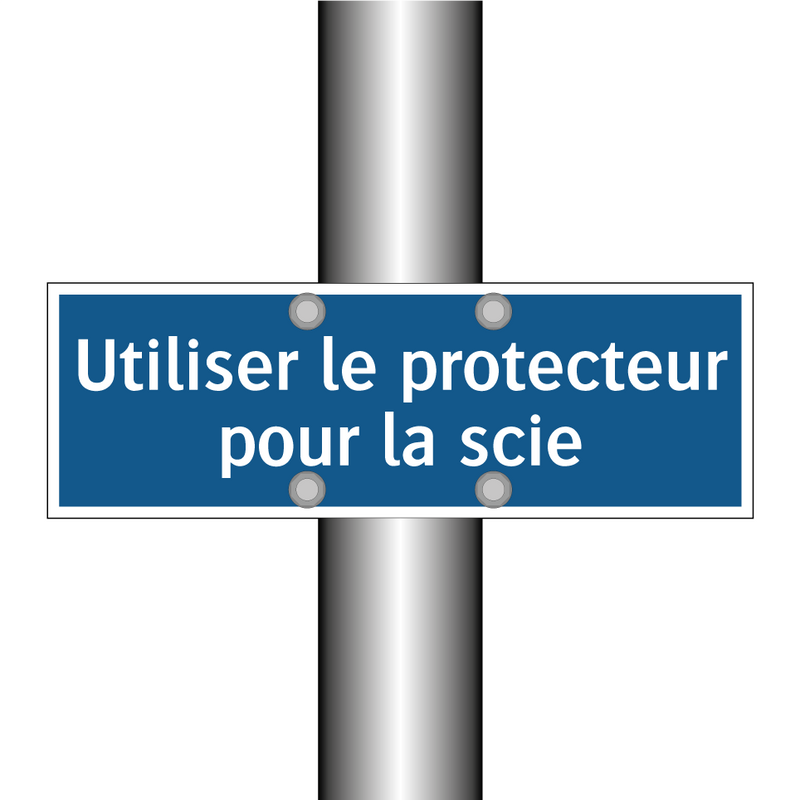 Utiliser le protecteur pour la scie