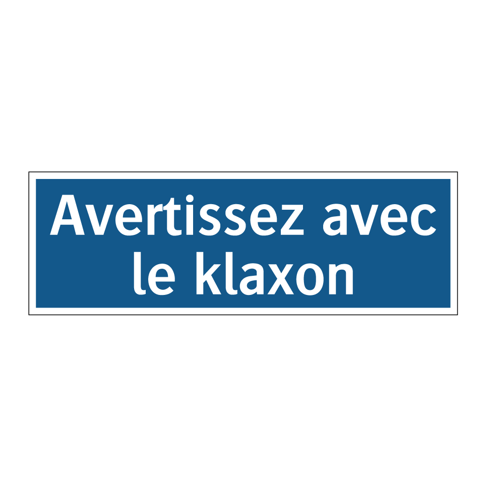 Avertissez avec le klaxon
