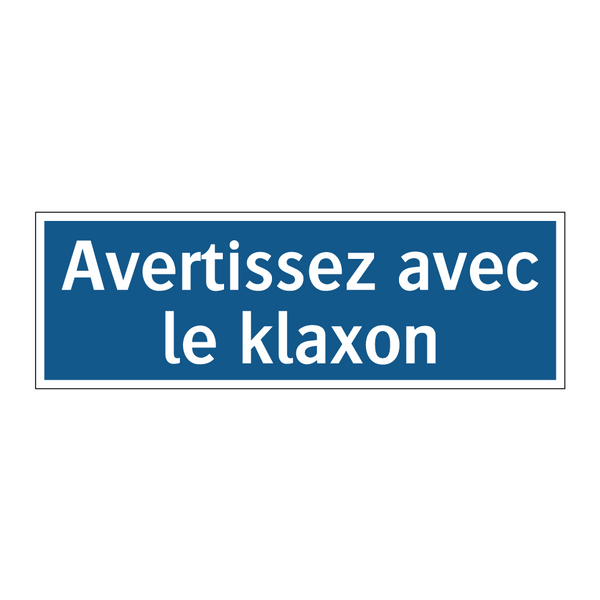 Avertissez avec le klaxon