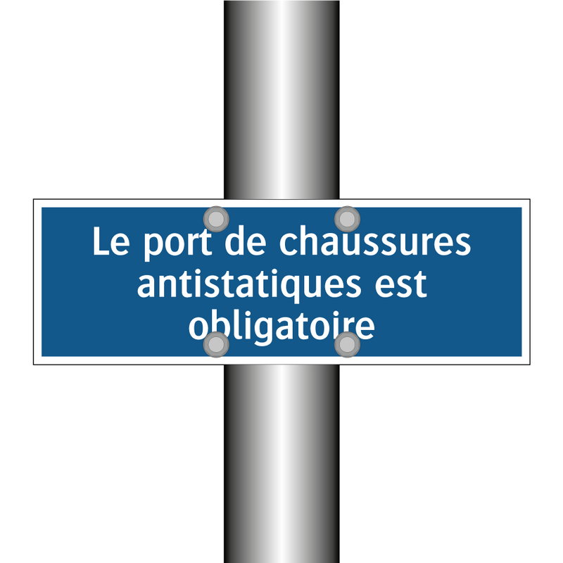 Le port de chaussures antistatiques est obligatoire