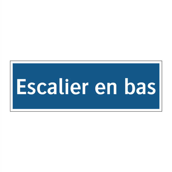 Escalier en bas