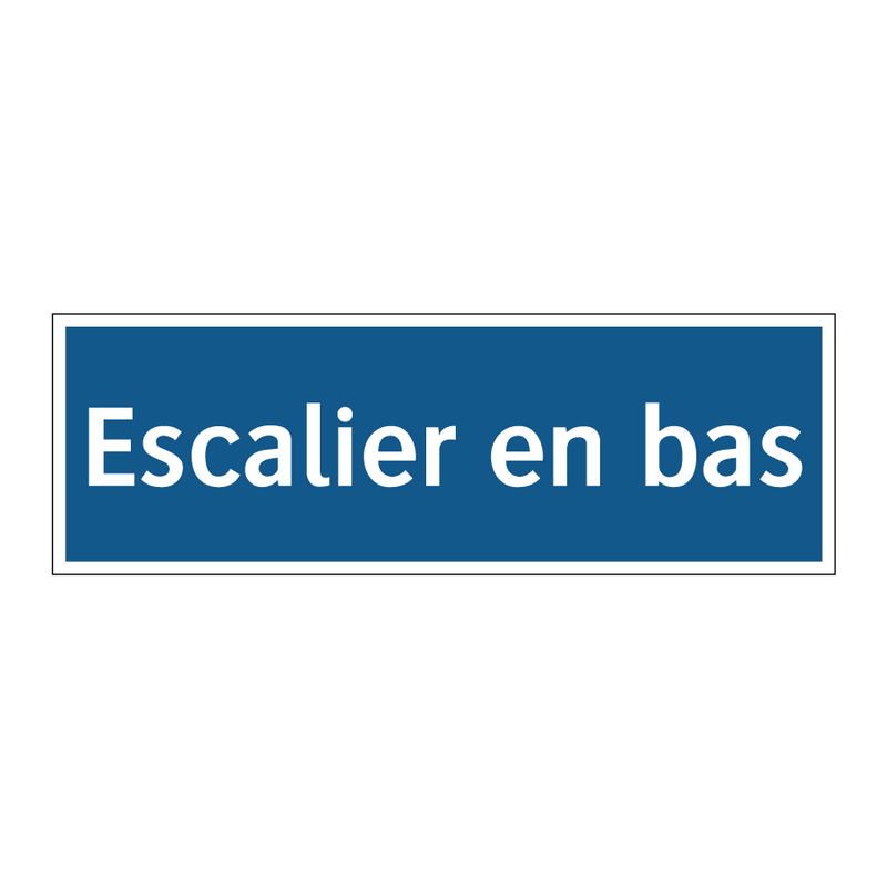 Escalier en bas