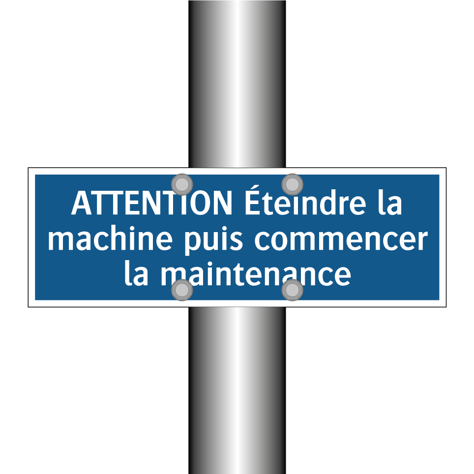 ATTENTION Éteindre la machine puis commencer la maintenance