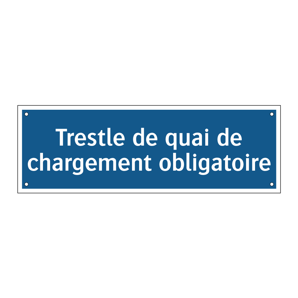 Trestle de quai de chargement obligatoire