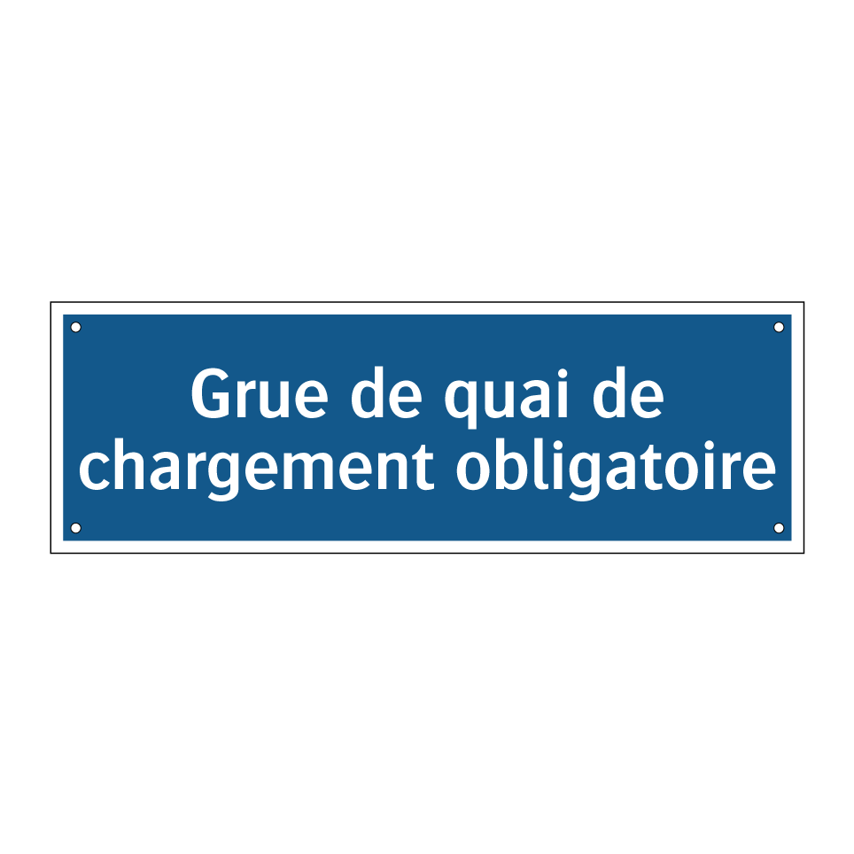 Grue de quai de chargement obligatoire