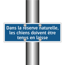 Dans la réserve naturelle, les chiens doivent être tenus en laisse