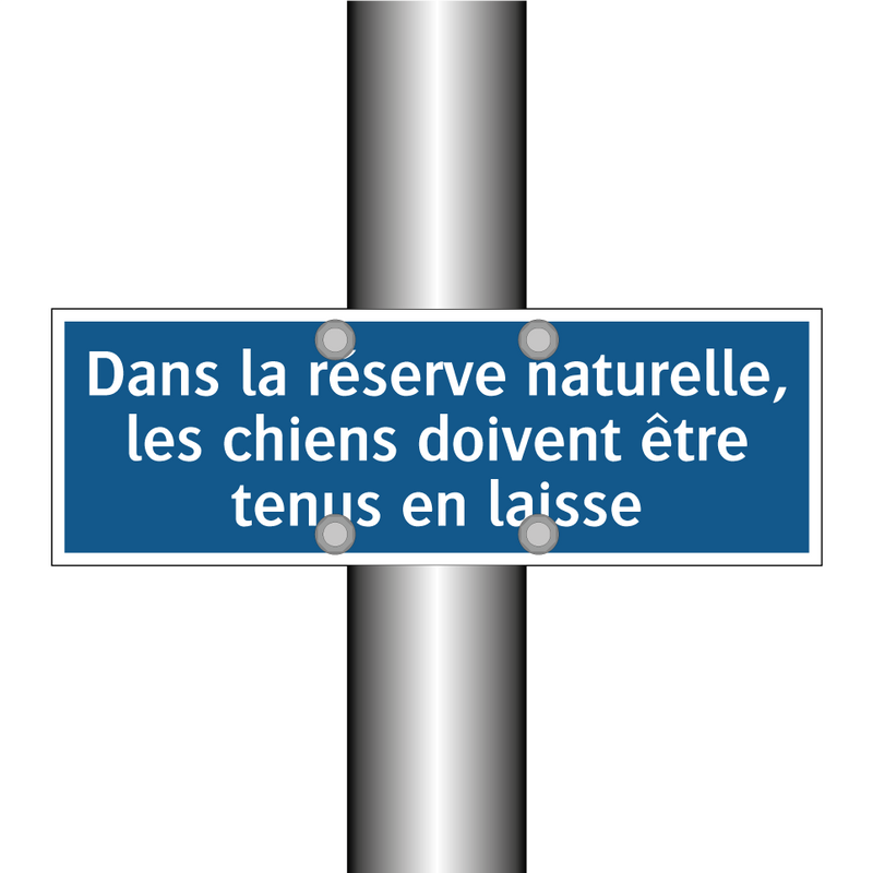 Dans la réserve naturelle, les chiens doivent être tenus en laisse