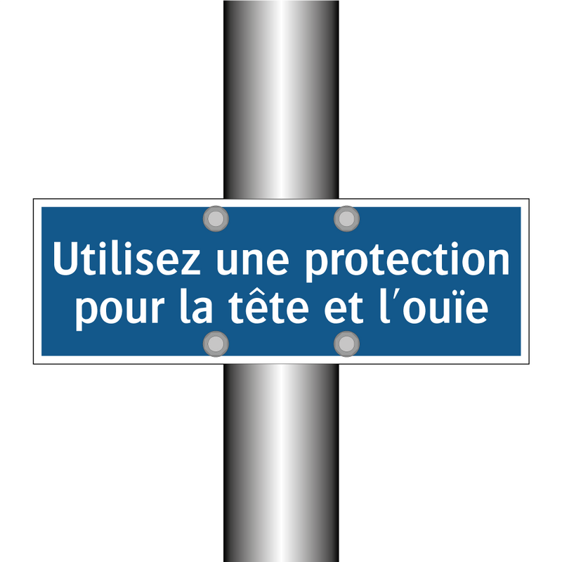 Utilisez une protection pour la tête et l'ouïe
