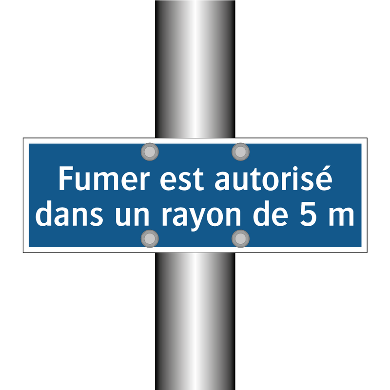 Fumer est autorisé dans un rayon de 5 m