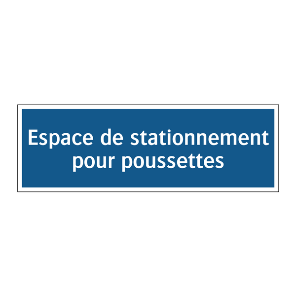 Espace de stationnement pour poussettes