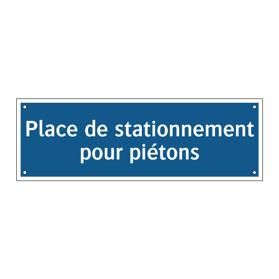 Place de stationnement pour piétons