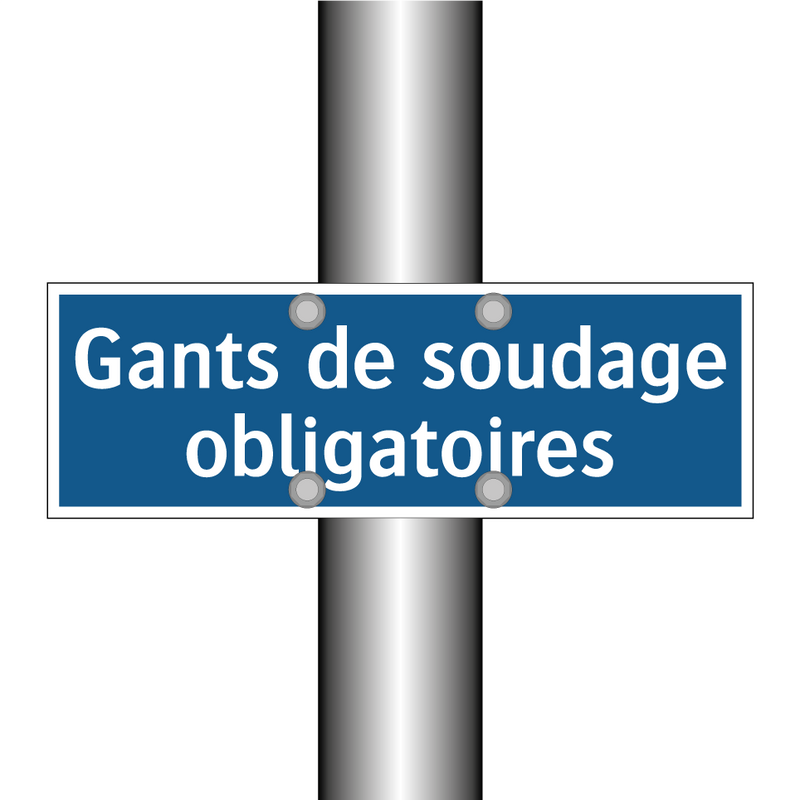 Gants de soudage obligatoires