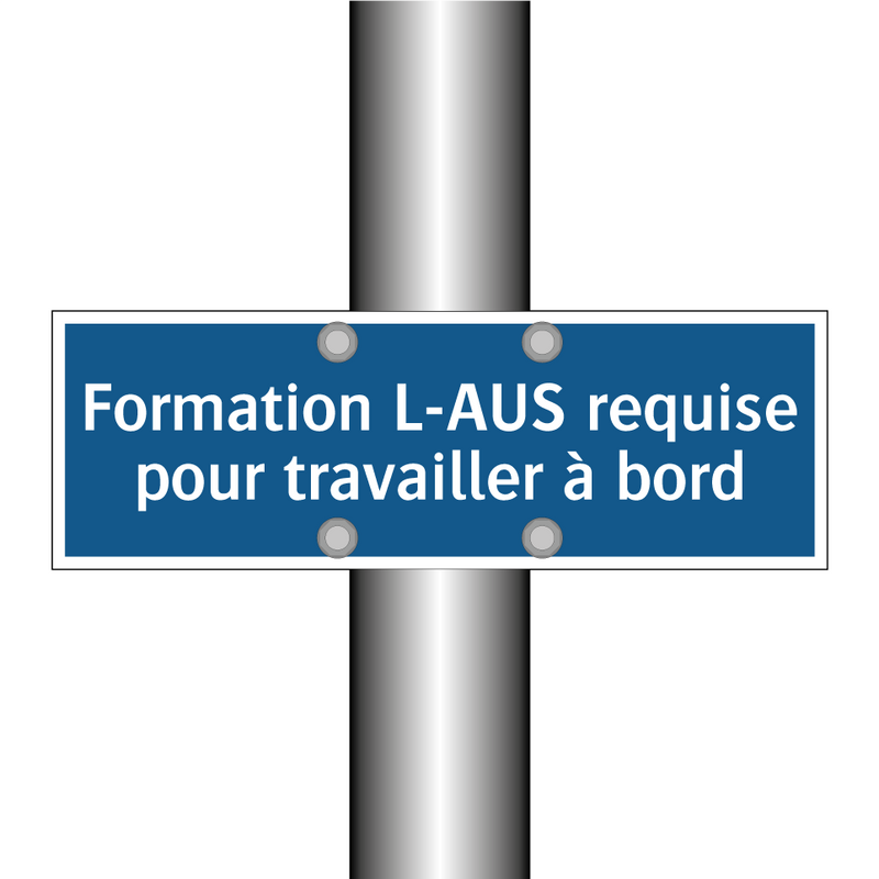 Formation L-AUS requise pour travailler à bord