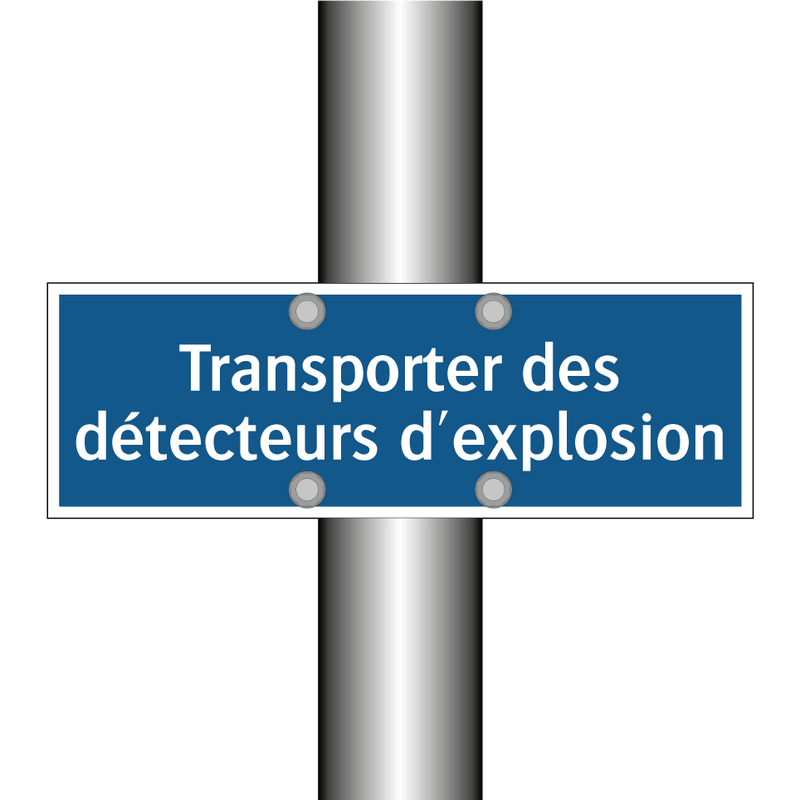 Transporter des détecteurs d'explosion