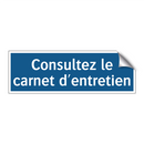 Consultez le carnet d'entretien