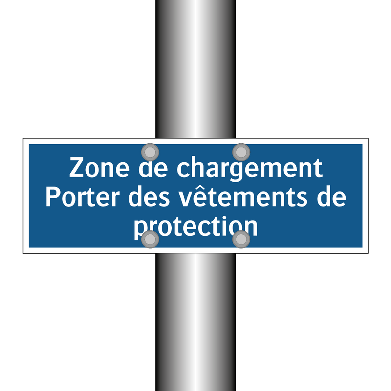 Zone de chargement Porter des vêtements de protection