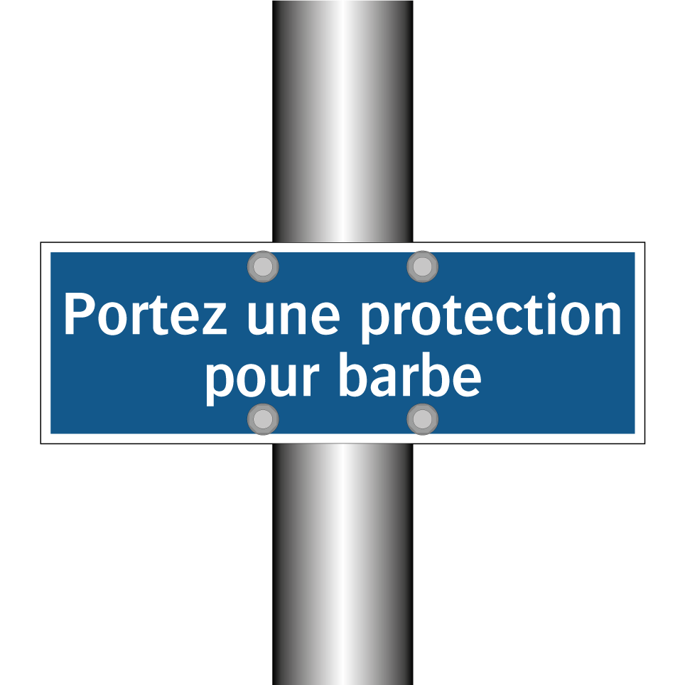Portez une protection pour barbe