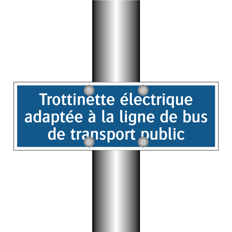 Trottinette électrique adaptée à la ligne de bus de transport public