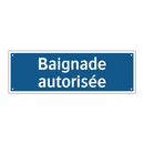 Baignade autorisée