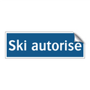 Ski autorisé