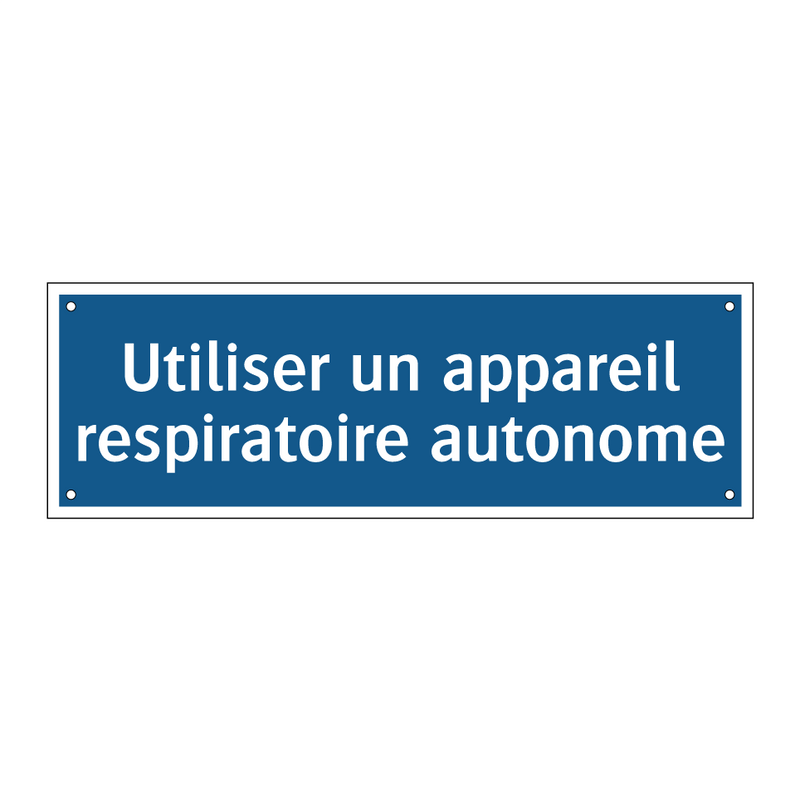Utiliser un appareil respiratoire autonome