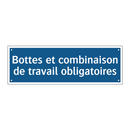 Bottes et combinaison de travail obligatoires