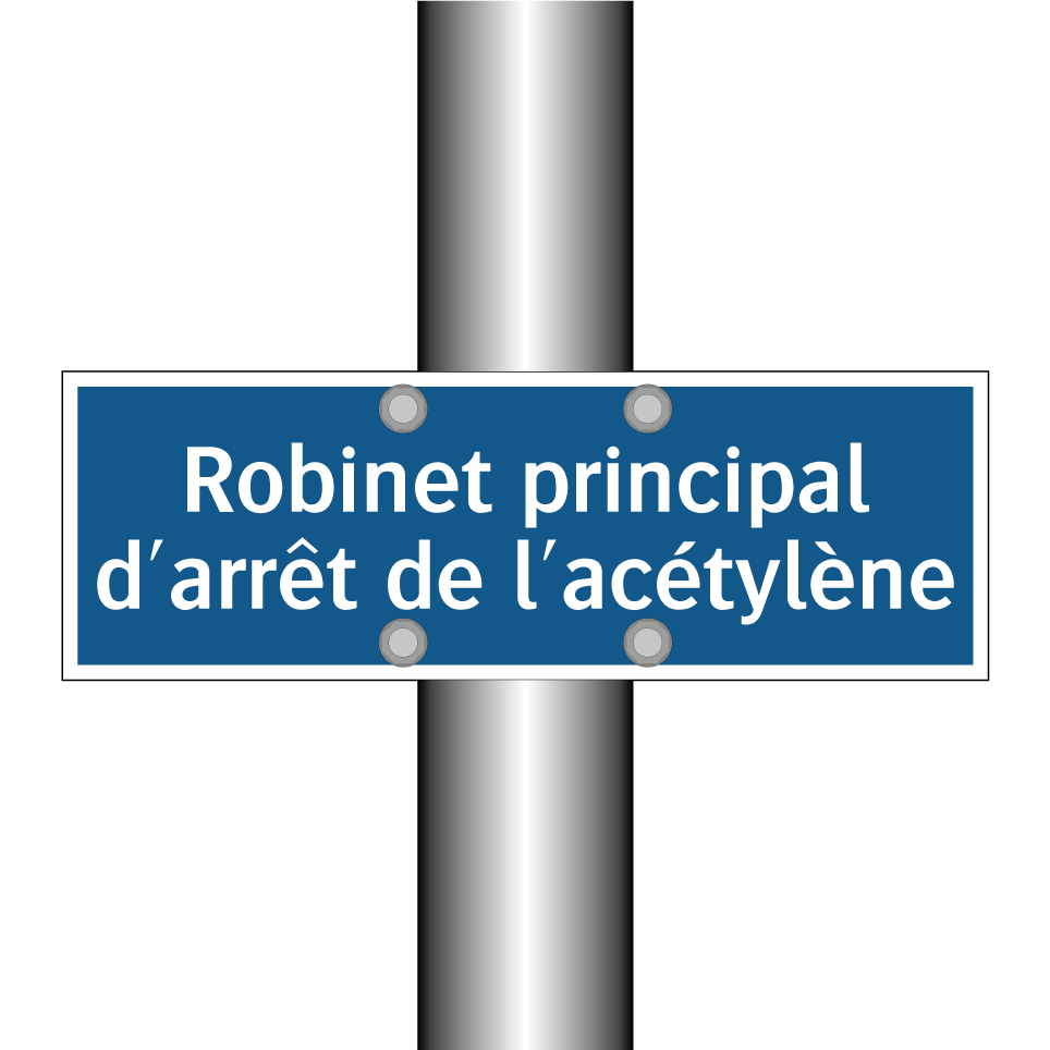 Robinet principal d'arrêt de l'acétylène