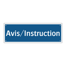 Avis/Instruction