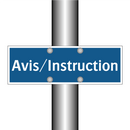 Avis/Instruction