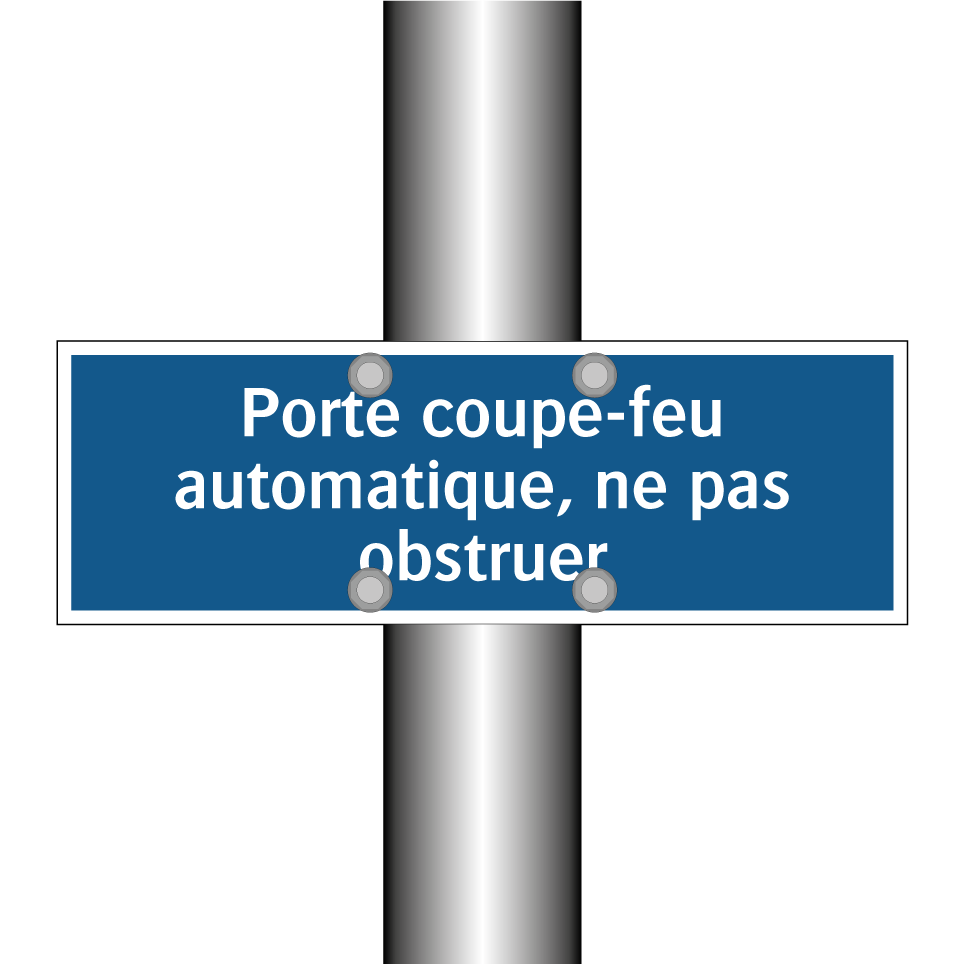 Porte coupe-feu automatique, ne pas obstruer