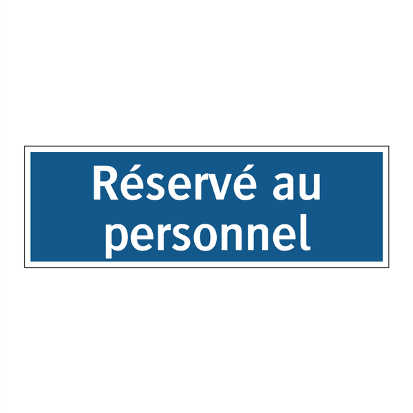Réservé au personnel