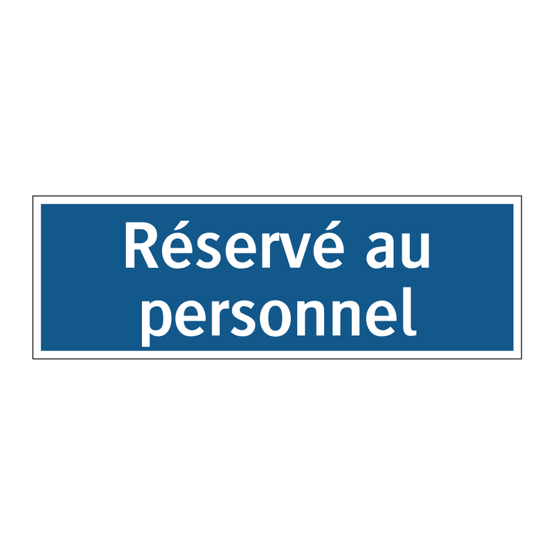 Réservé au personnel
