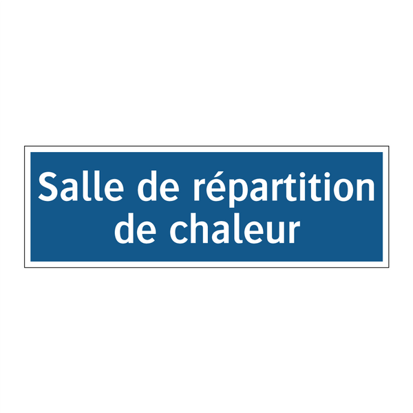 Salle de répartition de chaleur