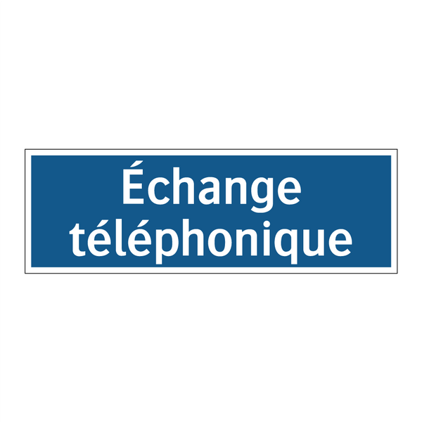 Échange téléphonique