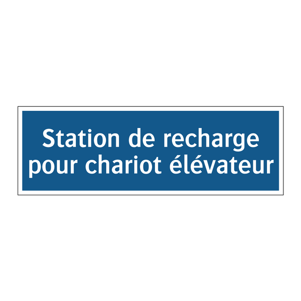 Station de recharge pour chariot élévateur
