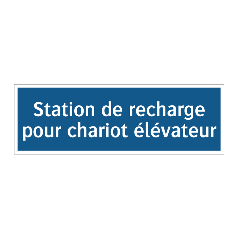 Station de recharge pour chariot élévateur