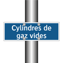 Cylindres de gaz vides