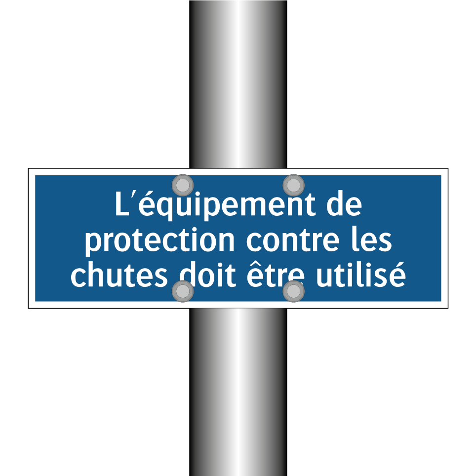 L'équipement de protection contre les chutes doit être utilisé